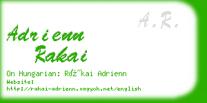 adrienn rakai business card